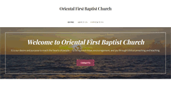 Desktop Screenshot of orientalfirstbaptist.com