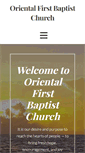 Mobile Screenshot of orientalfirstbaptist.com