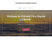 Tablet Screenshot of orientalfirstbaptist.com